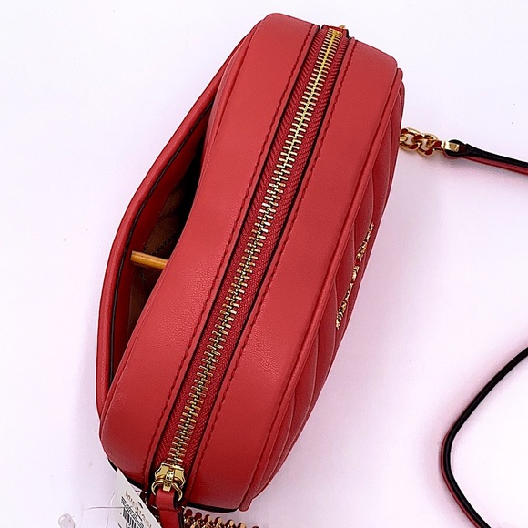 MICHAEL KORS ROSE SM OVAL CAMERA XBODY DR SANGRIA - Picture 6 of 16